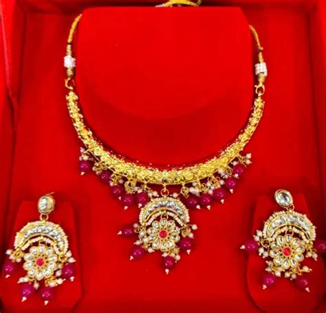 Hasli Jewel Set with Earrings – Rajputi Sringaar