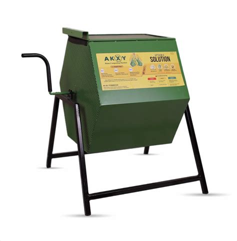 Akxy Home Composting Machine Mild Steel Powder Coated Green 30 ...