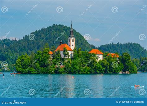 Assumption of Maria Church at Lake Bled in Slovenia Editorial Stock Image - Image of religion ... - religion in slovenia