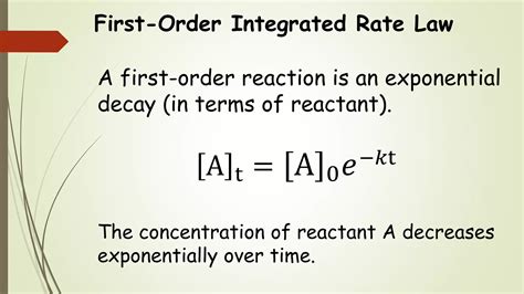 Chem 2 - Chemical Kinetics IV: The First-Order Integrated Rate Law | PPTX