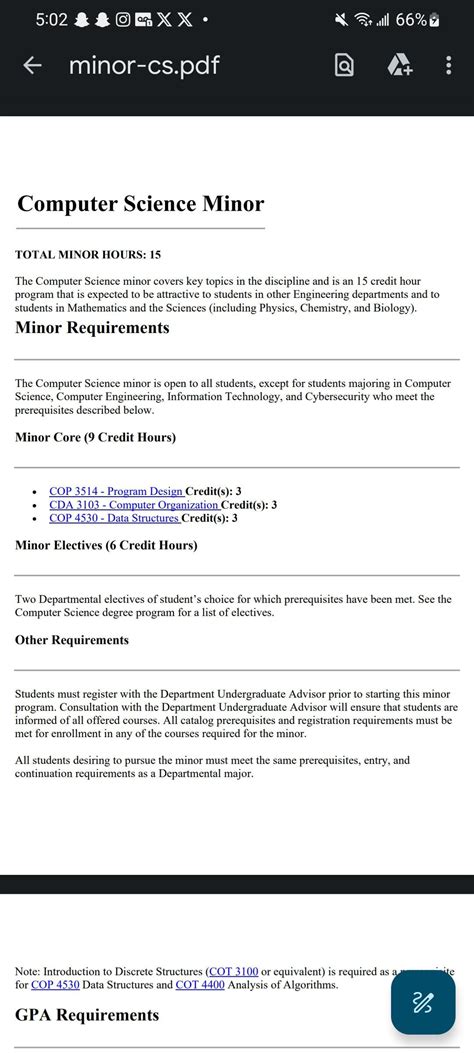 CS minor with information systems major? : r/USF