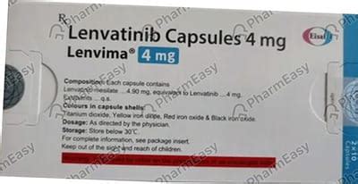Lenvima 4 MG Capsule (10): Uses, Side Effects, Price & Dosage | PharmEasy