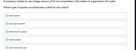 A company wishes to use a large amount of its own proprietary ...