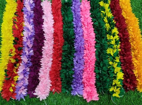 Dreams@Bharatanatyam Artificial Fabric Jasmine Flower with Colour ...