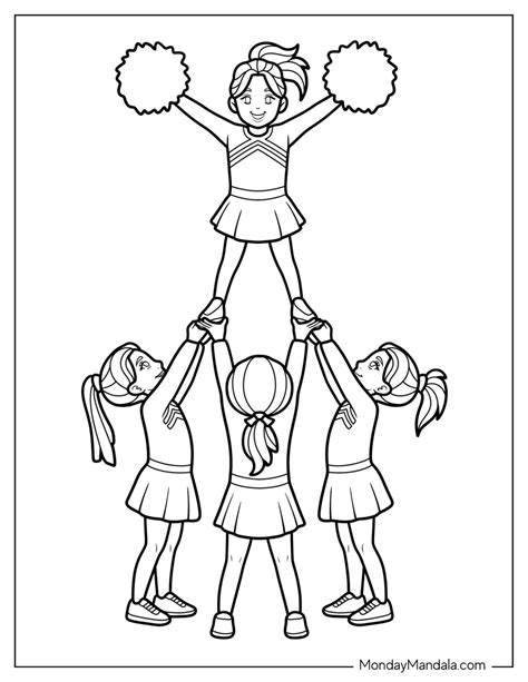 Cheerleader Coloring Book [2025]