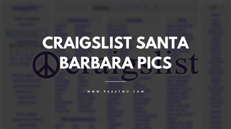 Santa Barbara Craigslist