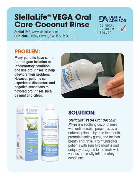 StellaLife® VEGA® Oral Care Coconut Rinse – Dental Advisor