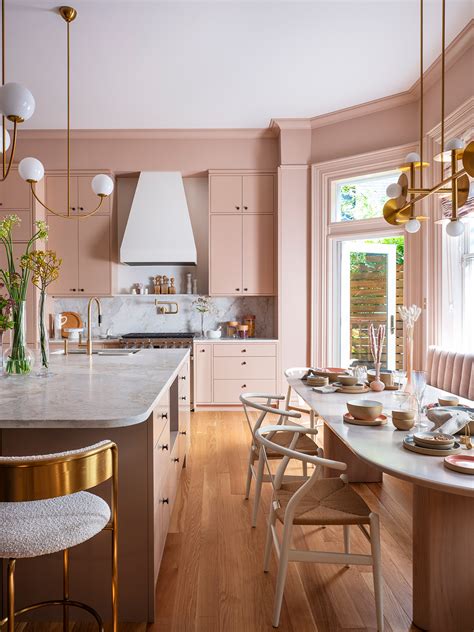 Stylish Hot Pink Kitchen Cabinet And Accessories