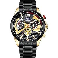 NIBOSI Men Watch Analog Sport Chronograph Waterproof Watches For Men ...