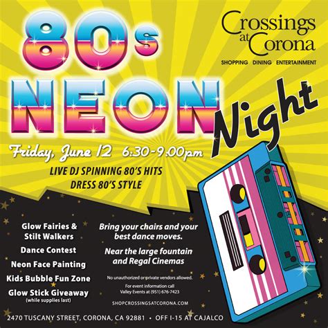 80's Neon Night at Crossings at Corona - Corona Chamber of Commerce