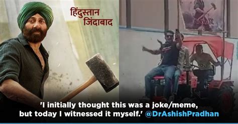 'Main Nikla Gaddi Leke': Sunny Deol Fans Roll Up In Tractors And Trucks ...