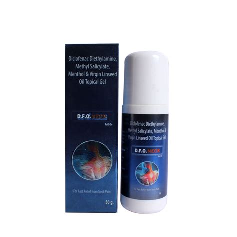 D.F.O. Neck Roll On Topical Gel 50G Price, Uses, Side Effects ...