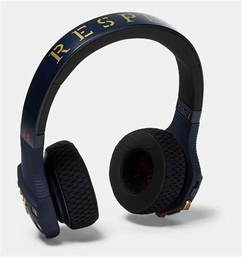 The Rock Under Armour Headphones Now Available in Navy Gold ...