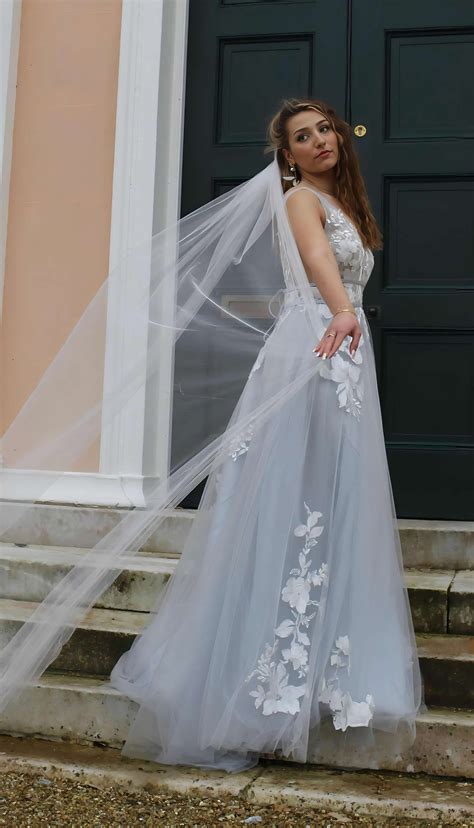 Light grey wedding dress 60 photos - Astyledwedding.com