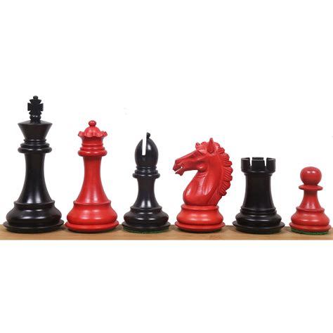 3.9" Exclusive Alban Staunton Chess Set - Chess Pieces Only - Triple W