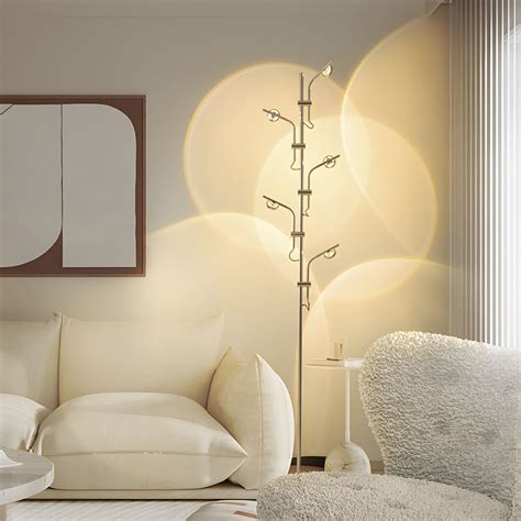 Modern LED Floor Light Strip Shape Floor Standing Light with Glass ...