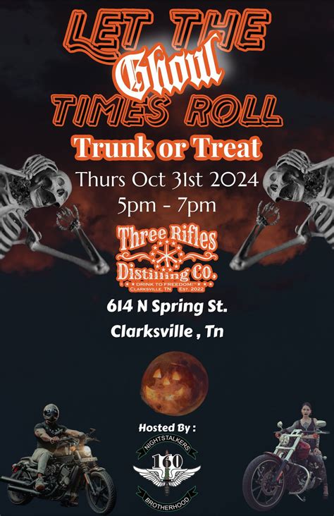 Let The Ghoul Times Roll Trunk or Treat ( Motorcycle Style) , Three ...