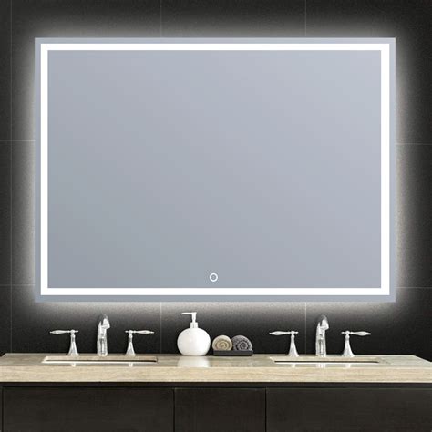 Espejo de baño con luz LED Gunar 130x60cm | Leroy Merlin