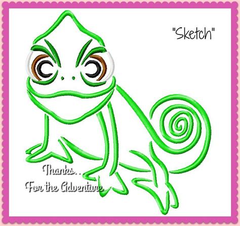 Pascal Rapunzel's Chameleon From Tangled Sketch Digital - Etsy
