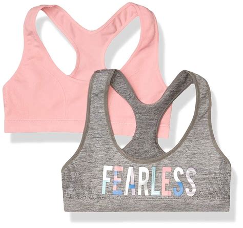 Buy Maidenform Girl Girls' Seamless Racerback Sports Bra, 2 Pack ...