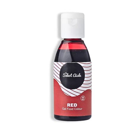 The Select Aisle Concentrated Red Gel food colour - 30 ml [Food colour ...