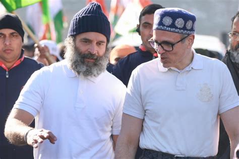 Omar Abdullah joins Bharat Jodo Yatra THE NEW INDIAN - omar abdullah ...