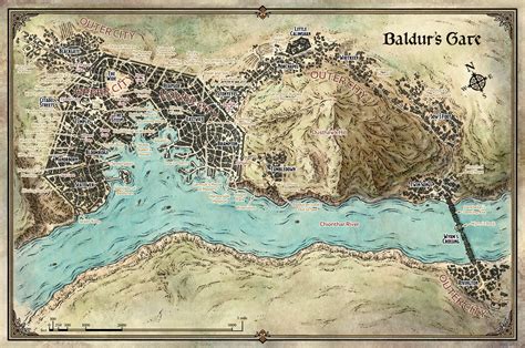 Map Of Baldur S Gate