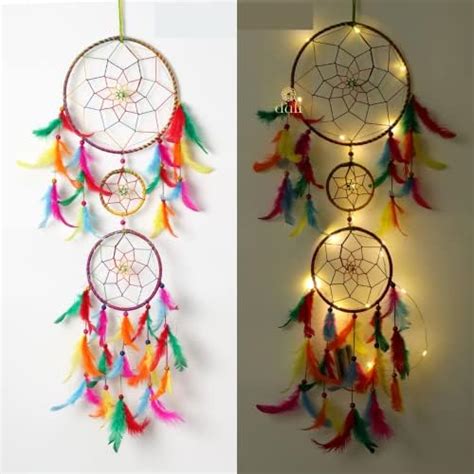 Rooh Dream Catcher ~ Pastel 4 Tier with Pretty Lights ~ Handmade ...