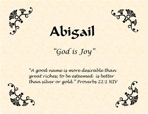 Abigail Meaning