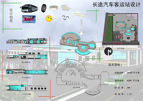 汽车客运站总平面方案设计图__建筑设计_环境设计_设计图库_昵图网nipic.com