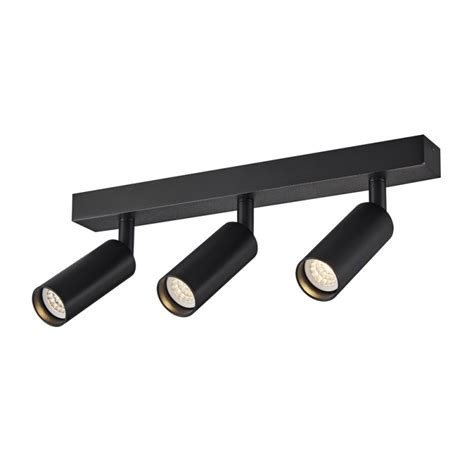 Regleta de techo Slim Negro Arenado (3xG9)