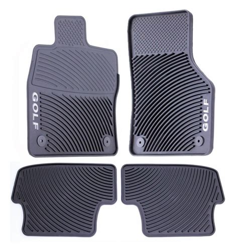 VW Floor Mat Set (All-Weather) (Golf) (Black) 5G1061550041 Genuine VW ...