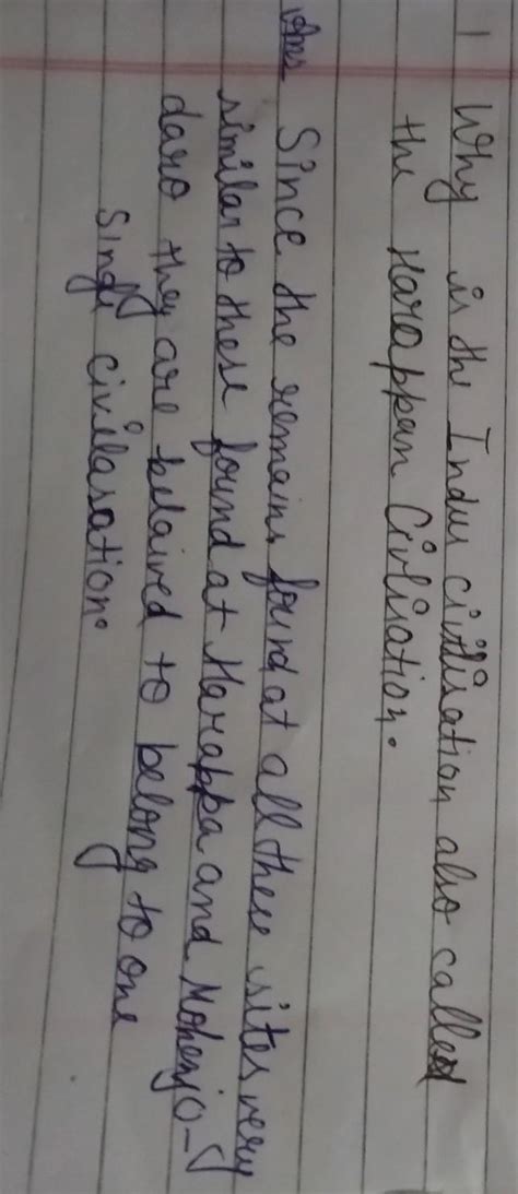 Why was the indus valley civilisation also known as the harappan ...