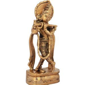 Brass Murali Krishna Statue Idol – ArtyCraftz.com
