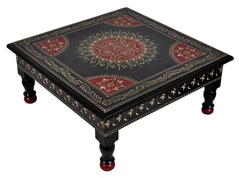 Lal Haveli chowki for god Idols Big Size Sitting Stool Jaipuri Hand ...