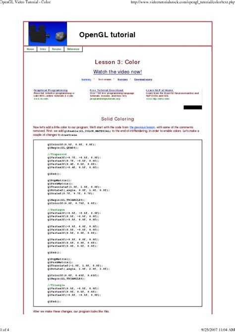 Image result for OpenGL Color Code