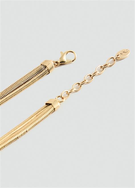 Textured double necklace - Women | MANGO Ethiopia