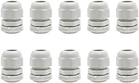 10 PCS Cable Gland PG13.5 Nylon Cable Glands Screw Joints for Enclosure ...