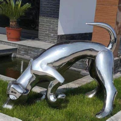 高级不锈钢法斗犬雕塑摆件 帅气无法抵挡 - 知乎