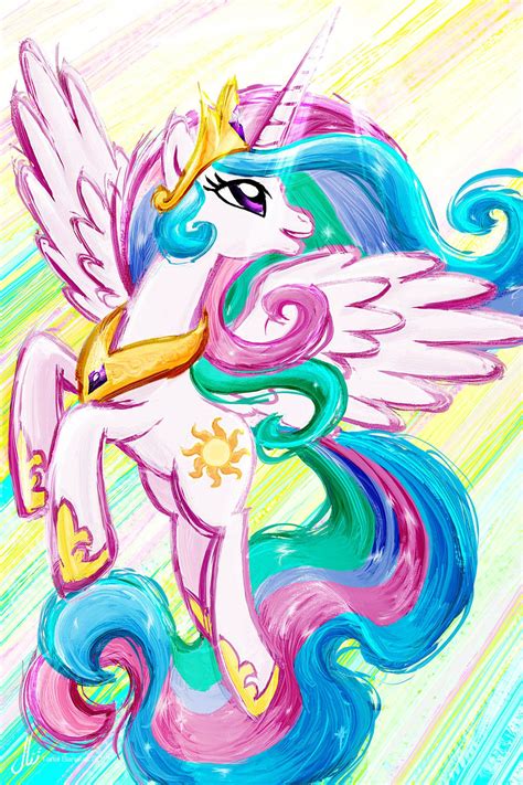 How To Draw Princess Celestia From My Little Pony