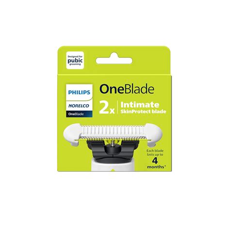 Amazon.com: Philips Norelco OneBlade Intimate Replacement Blade 2 pack ...