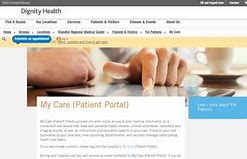 Patient portal dignity health