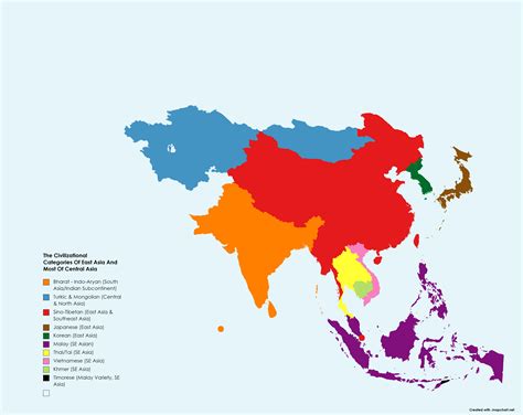 Central And East Asia Map