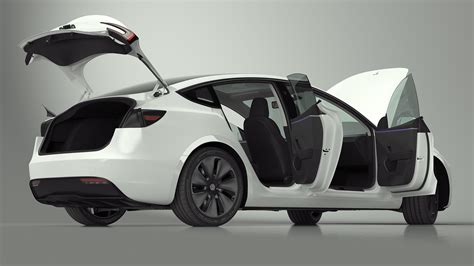 3D model Tesla Model 3 2024 White Rigged for Maya | 3D Molier International
