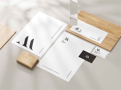 Delicate Shadows Stationery Mockup