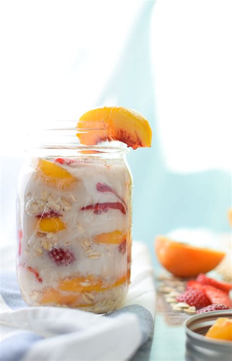 Strawberry Peach Overnight Oats - Project Meal Plan