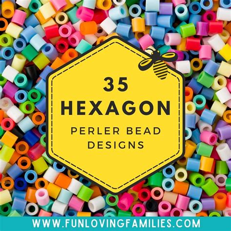 35 Hexagon Perler Bead Patterns, Designs and Ideas