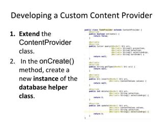 Custom Content Provider Android 的图像结果