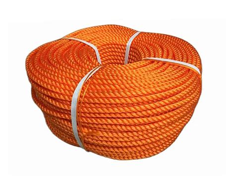 D P Gold Rope Nylon PP Twisted Cord Twine Rope String - (Orange ...