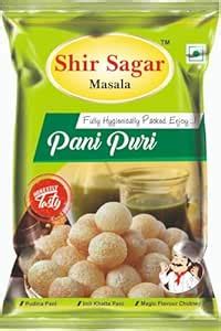 SHIR SAGAR MASALA Pani puri packet ready to eat - Fry or Bake in ...